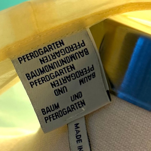 BAUM UND PFERDGARTEN Dance Milou Tulle Wrap Organza Blouse In Custard Yellow 34 - Picture 6 of 6